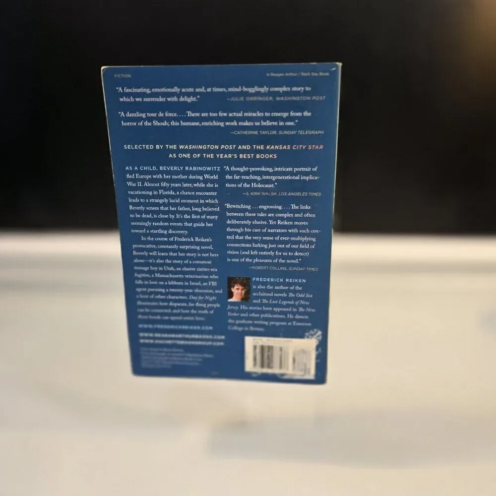 Day for Night by Frederick Reiken 2010 Novel Paperback